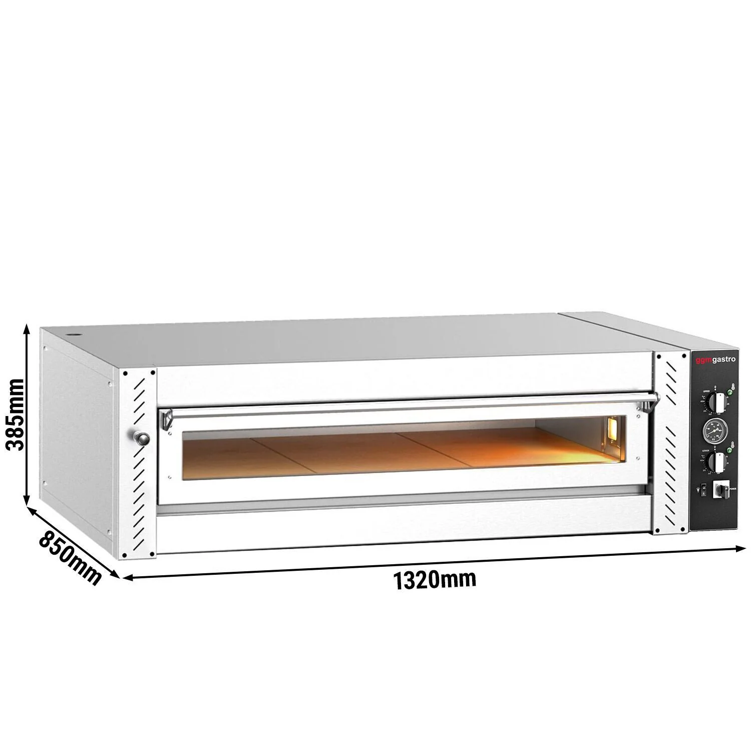 Elektrisk pizzaovn �C 6 x 30 cm (bred) �C manuell