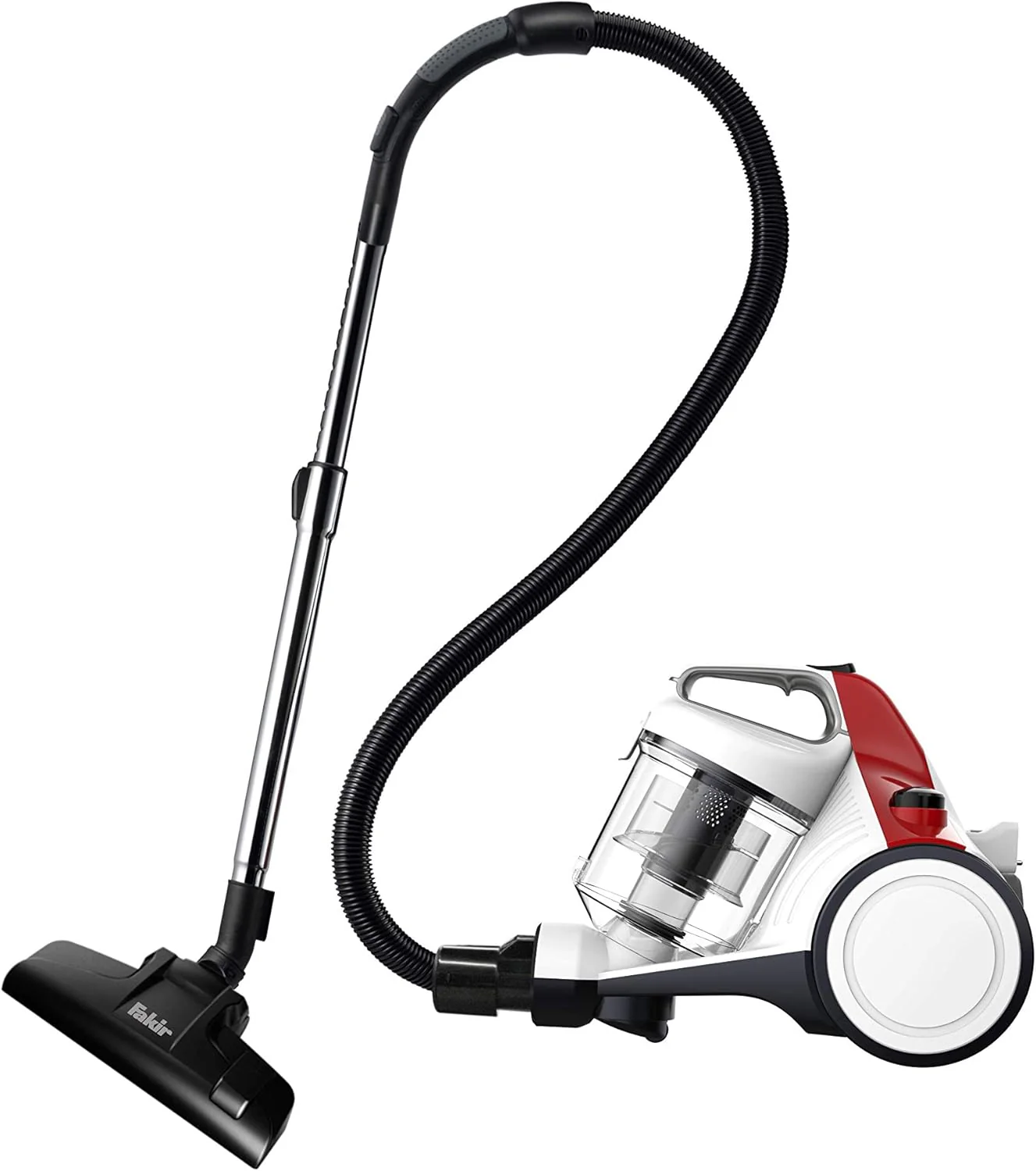 Fakir Apollo BL 150 - Zakloze stofzuiger I Cycloonstofzuiger met hoogvermogende motor, EPA 10 filter & combimondstuk, 800 W, blauw/zilver