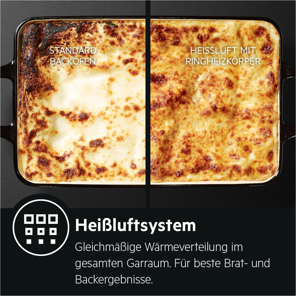 AEG Standherd mit Induktions-Kochfeld 60 cm/SteamBake – mit Feuchtigkeitszugabe/Hob²Hood/Touch-Bedienung/Grillfunktion/Display mit Uhr/Kindersicherung/A / CIB6644BBW