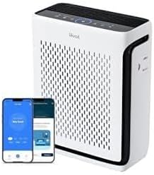 Levoit HEPA Luftreiniger Allergiker für 52㎡ Wohnung Raucherzimmer, 23dB Air Purifier mit Tiermodus + Levoit Akku Staubsauger mit 99,99% HEPA Filter, Auflade-Wandhalterung, Max 60 Min Laufzeit