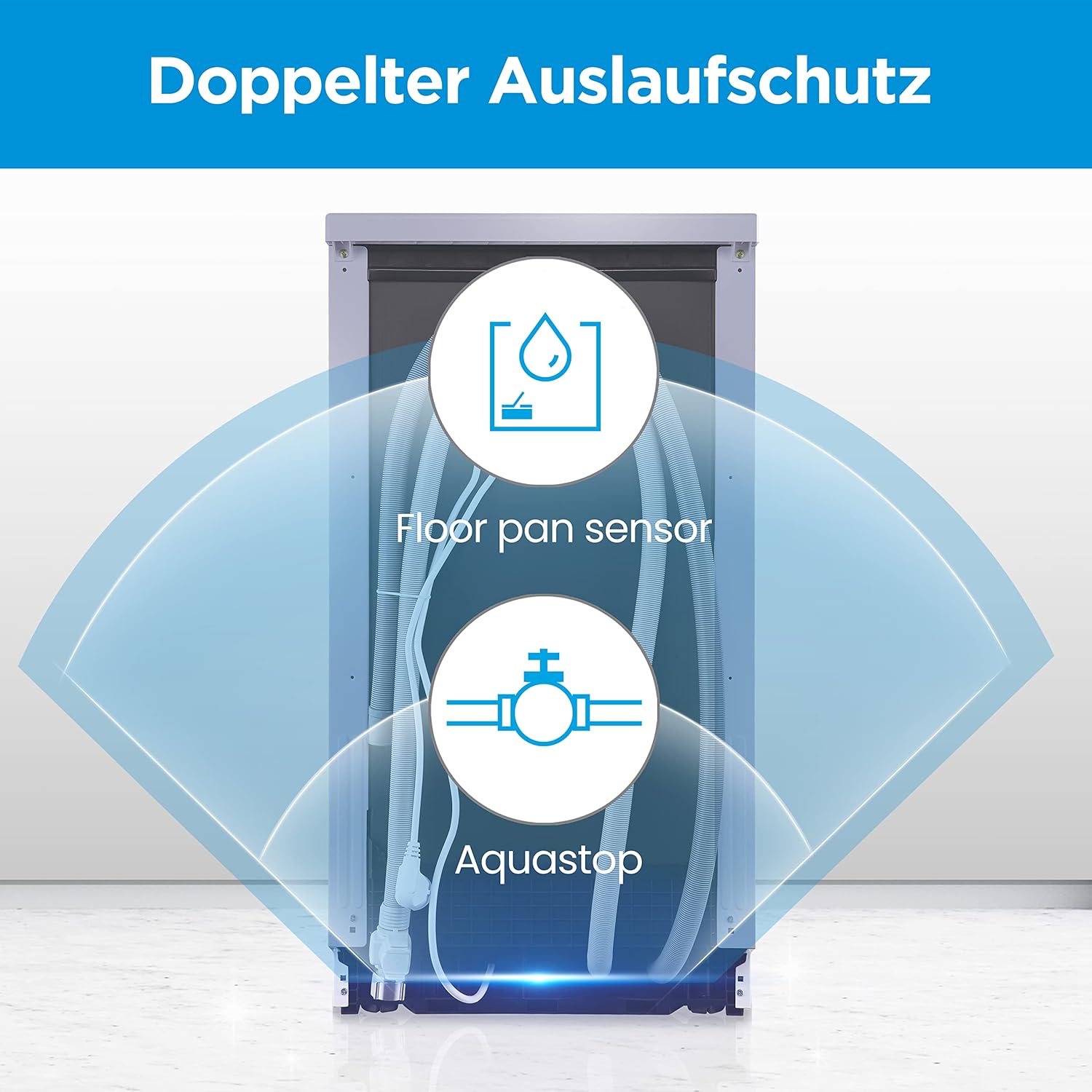 Midea Geschirrspüler Unterbau MDWEU1435XSS-W, 14 Maßgedecke, Spülmaschine 60 cm Teilintegrierbar mit WIFI, Extra Trocknung, 7 Programme, 47dB, 0-24h Startzeitverzögerung, Inox