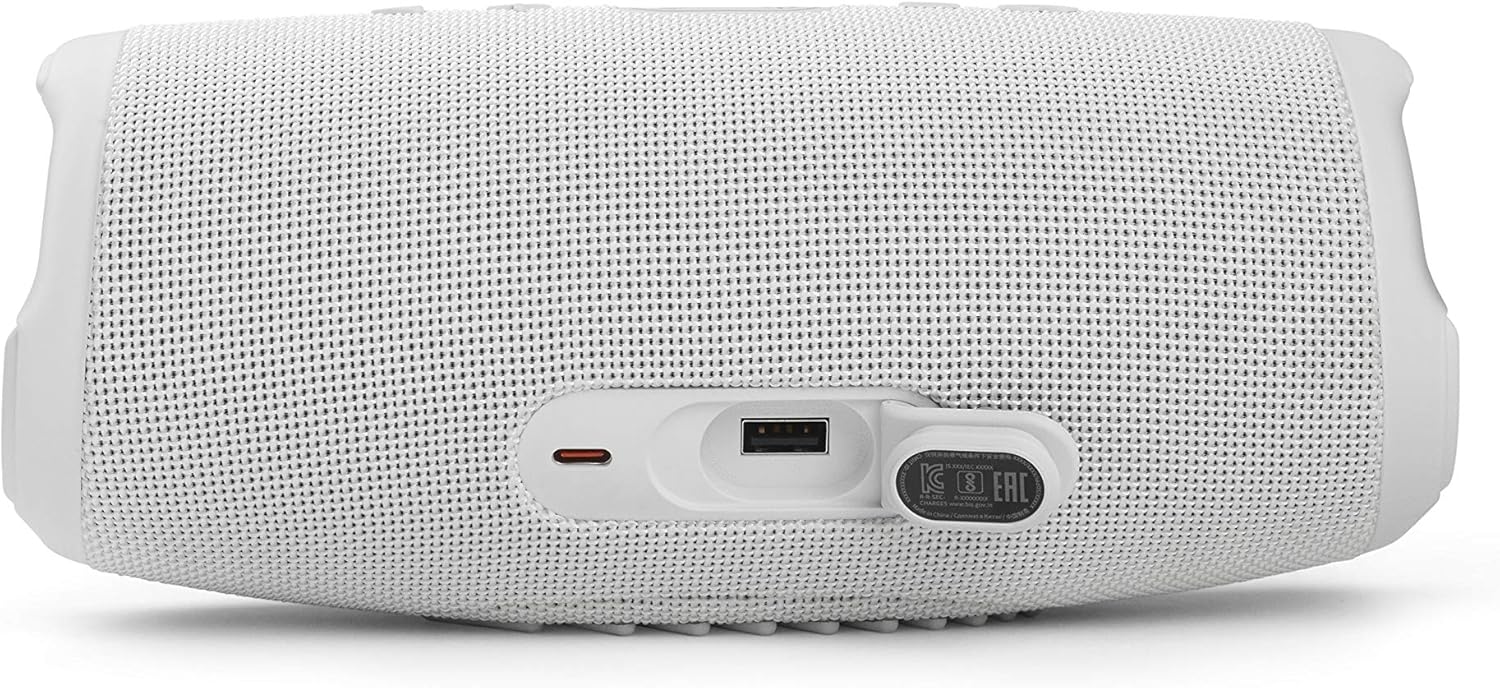 JBL Charge 5 Bluetooth-Lautsprecher in Schwarz �C Wasserfeste, portable Boombox mit integrierter Powerbank �C Eine Akku-Ladung f��r bis zu 20 Stunden kabellosen Musikgenuss