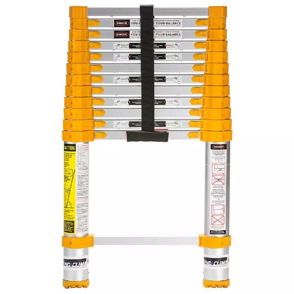2025 XTEND + CLIMB Compact Uitschuifbare Ladder 12,5 ft (3,81 m) 250 Lbs Telescopisch Aluminium