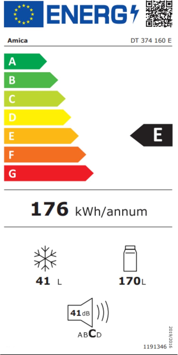 Amica Kühl‑Gefrierkombination freistehend 211 l FrostControl LED Beleuchtung 144 x 54 x 55 cm – Kühl Gefrierkombination Edelstahloptik