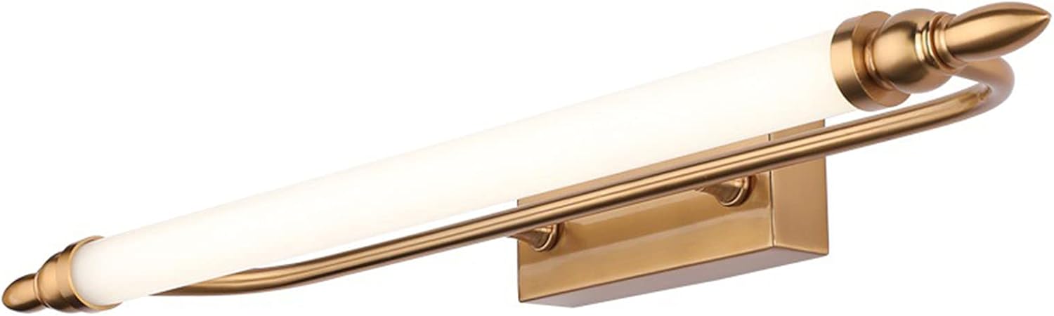 Eitelkeitsbeleuchtung, einfache Moderne Spiegelfrontleuchte, goldenes amerikanisches LED-WC, feuchtigkeitsbeständig, Badezimmer, Schminktisch, Schmiedeeisen, Acryl, Kunstlampe, Badbeleuchtung,