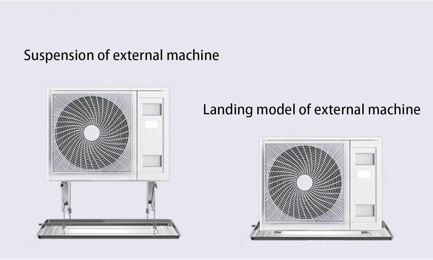Universal Edelstahl Tropfschale für Klimaanlagen Monoblock Outdoor Kondensatablaufschale (Größe B) Wassersammellösung für effiziente Wechselstromleistung