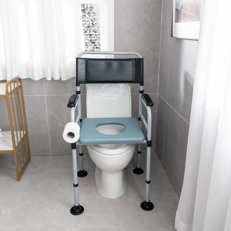 Eletriclife 4-in-1 Bedside Commode Folding Toilet Chair w/Detachable Bucket