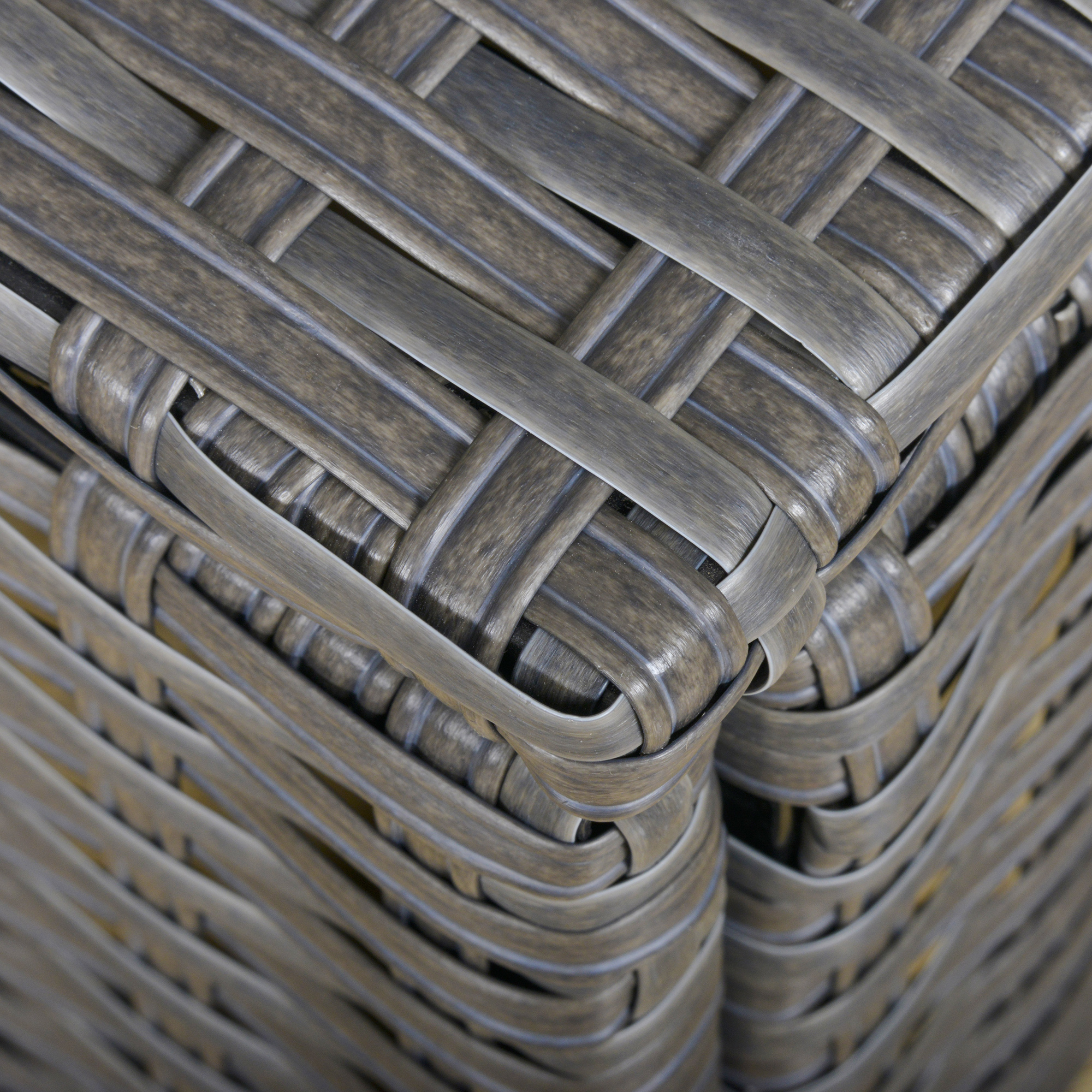 Outsunny poly-rotan zitset 10-delige zitgroep tuinset bankstel tuinmeubelen