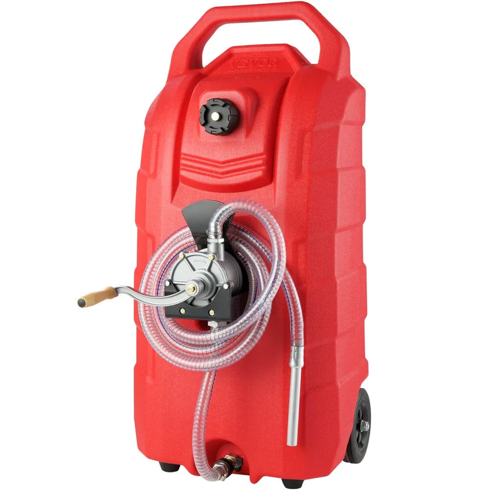 16 Gallon Fuel Caddy, 7.8 L/Min, Portable Gas Storage Tank Container