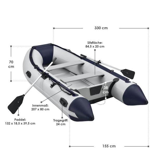 Schlauchboot 3,20 m mit 2 Sitzb?nken inkl. Verzollungsnachweiss