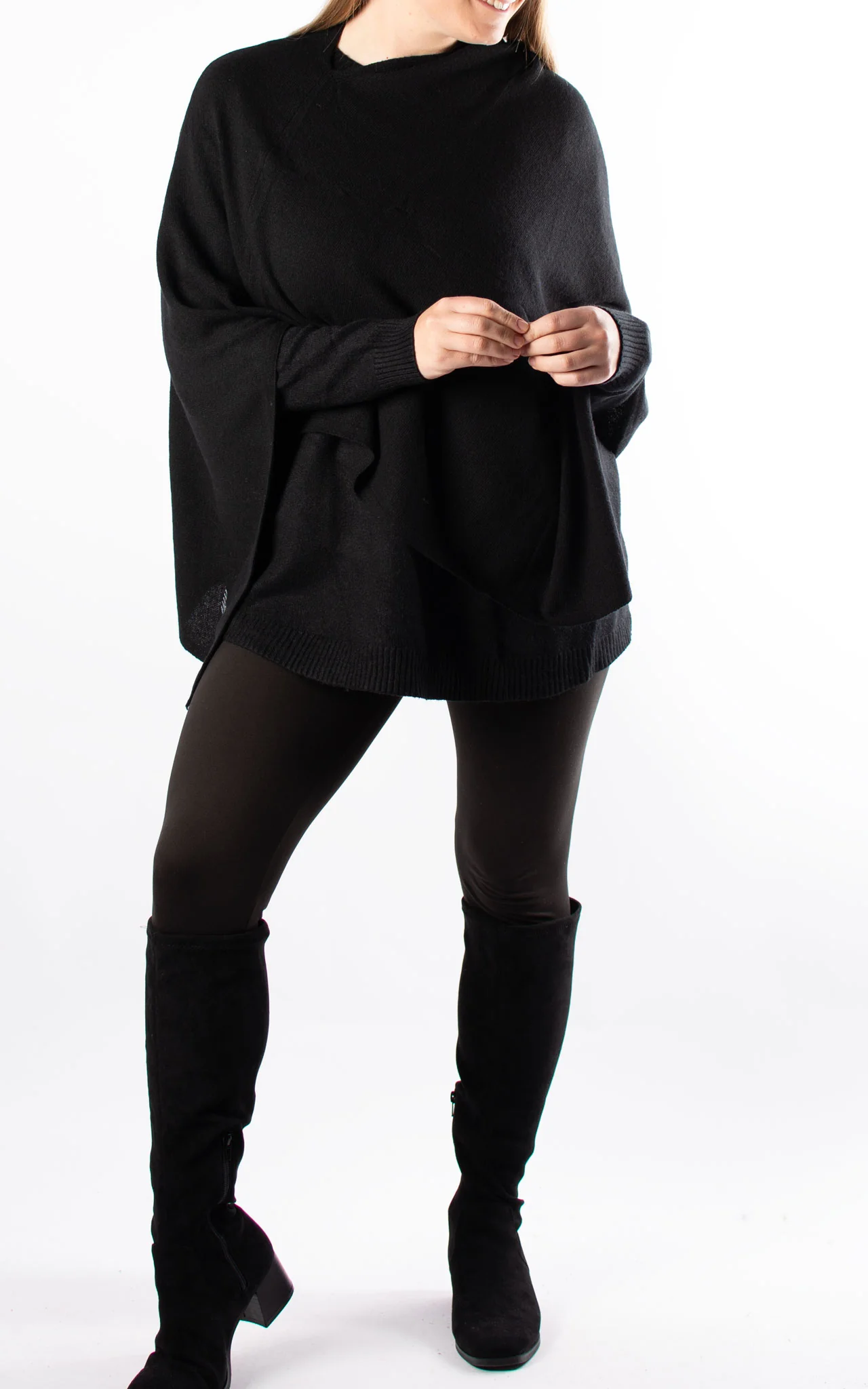 Poncho | Plain | Black