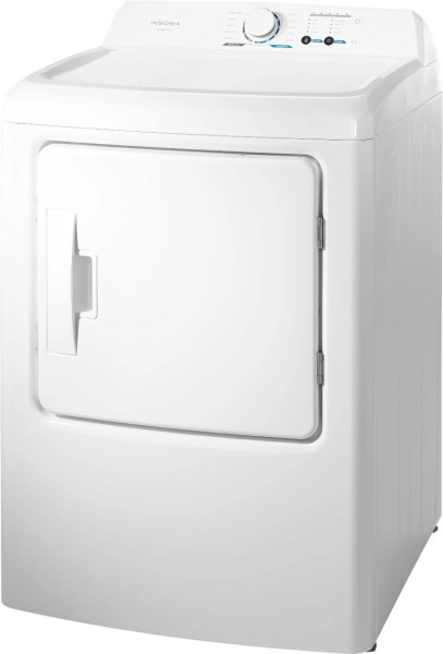 Insignia – 6.7 Cu. ft. 12-Cycle Electric Dryer – White