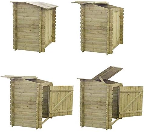 Paradies Pool Pumpenhaus Holz 1,15 m Gerätehaus Gartenhaus Geräteschuppen Geräteschrank Allzweck Universal Aufbewahrung