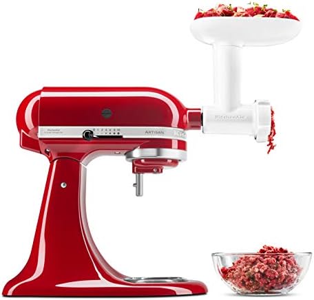 KitchenAid Artisan Küchenmaschine mit Gemüseschneider, Fleischwolf und vielem Zubehör, 5KSM175PSEER (Empire Rot)