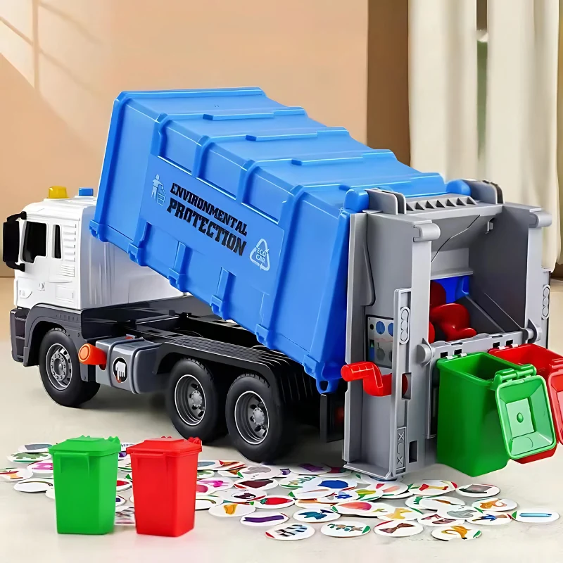 Lernspielzeug f��r Kinder: Interaktiver, umweltfreundlicher M��llwagen f��r Kinder