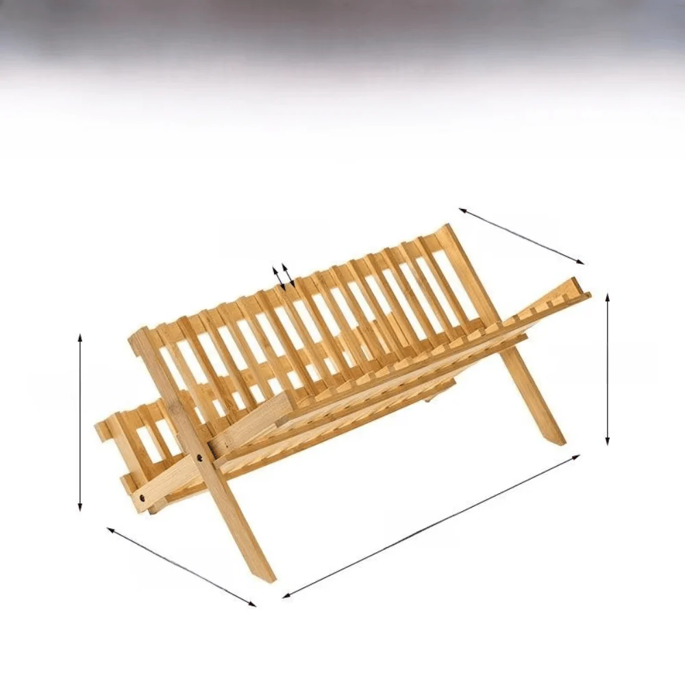 Bamboo Dish Rack for Kitchen | Natural, Stylish Drying Solution