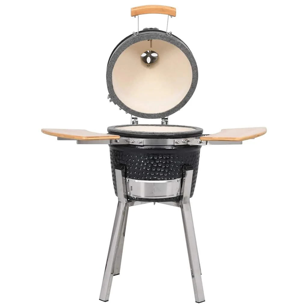 Kamado Barbacoa Parrilla Y Ahumador Cerámico 81 Cm Vidaxl