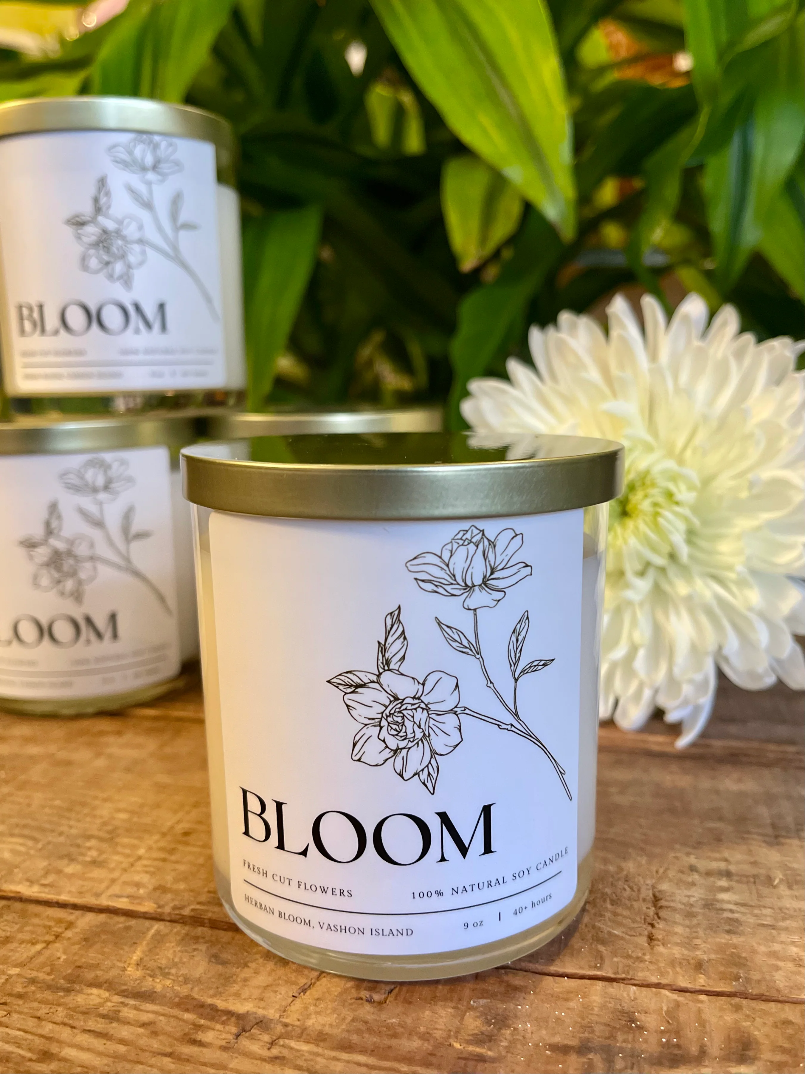 'Bloom' Herban Bloom Signature Candle | Fresh Cut Flowers