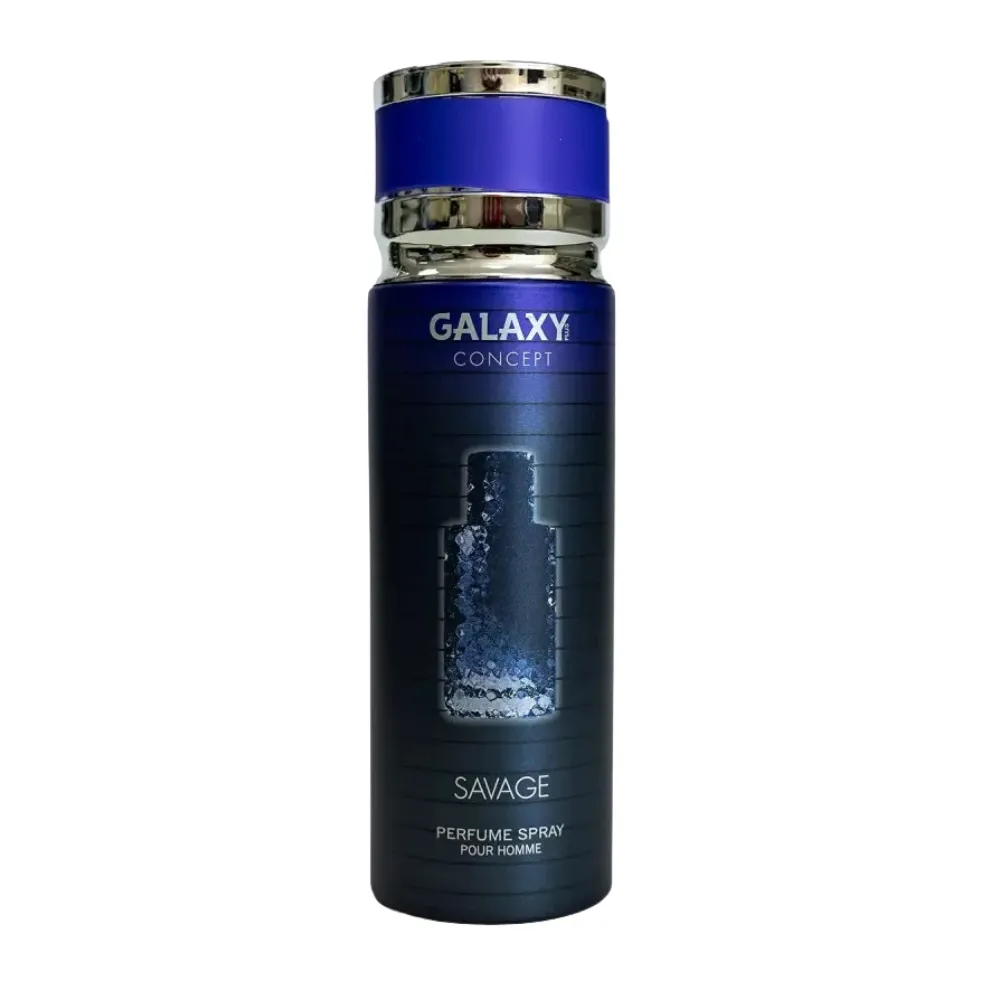 3 x Galaxy Plus Concept Savage Perfume Body Spray a?? 200ml Bundle