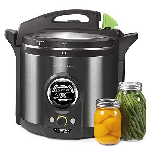 Presto 02144 12Qt Digital Canner. Black Stainless