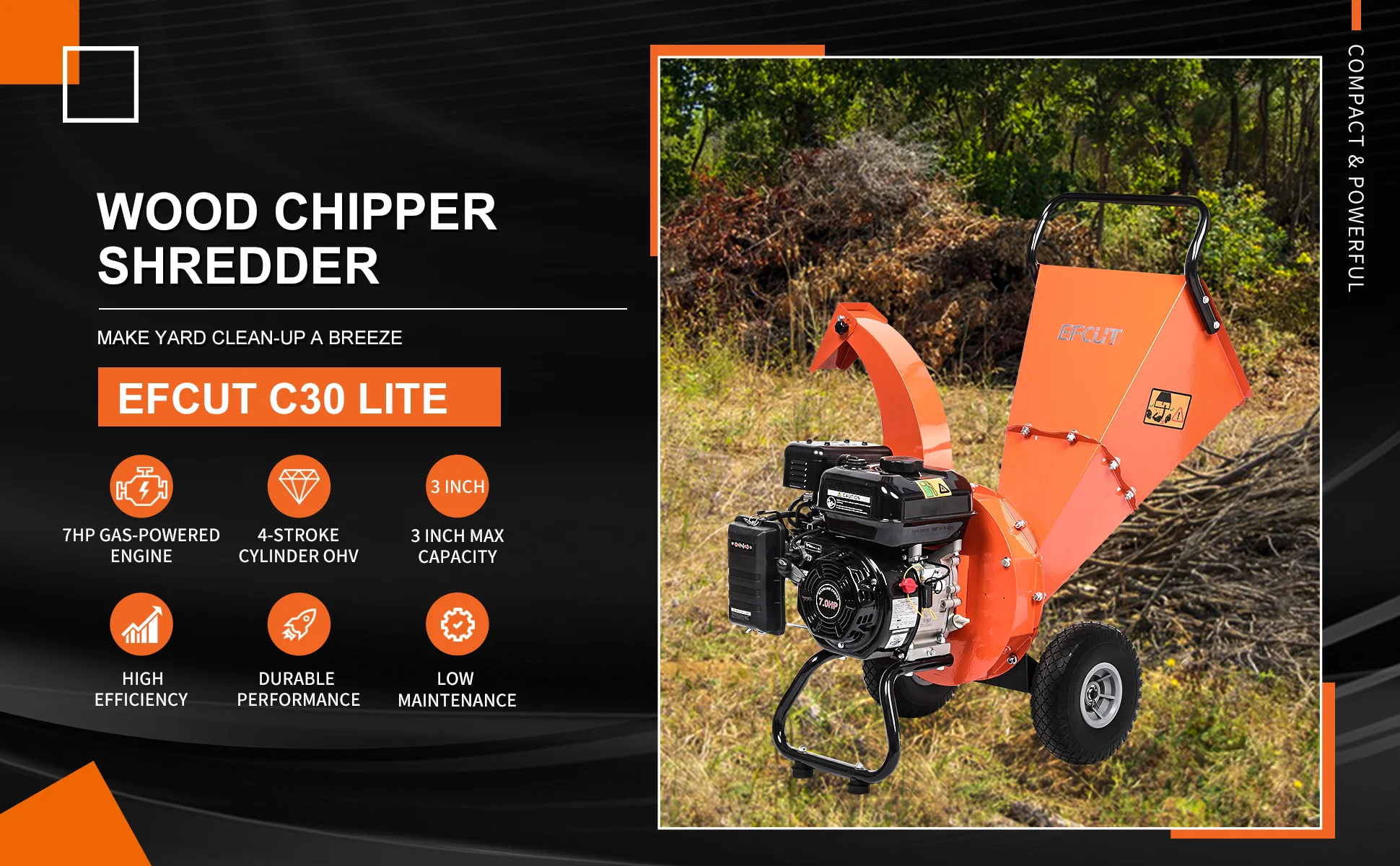 EFCUT C30 LITE Houtversnipperaar Shredder