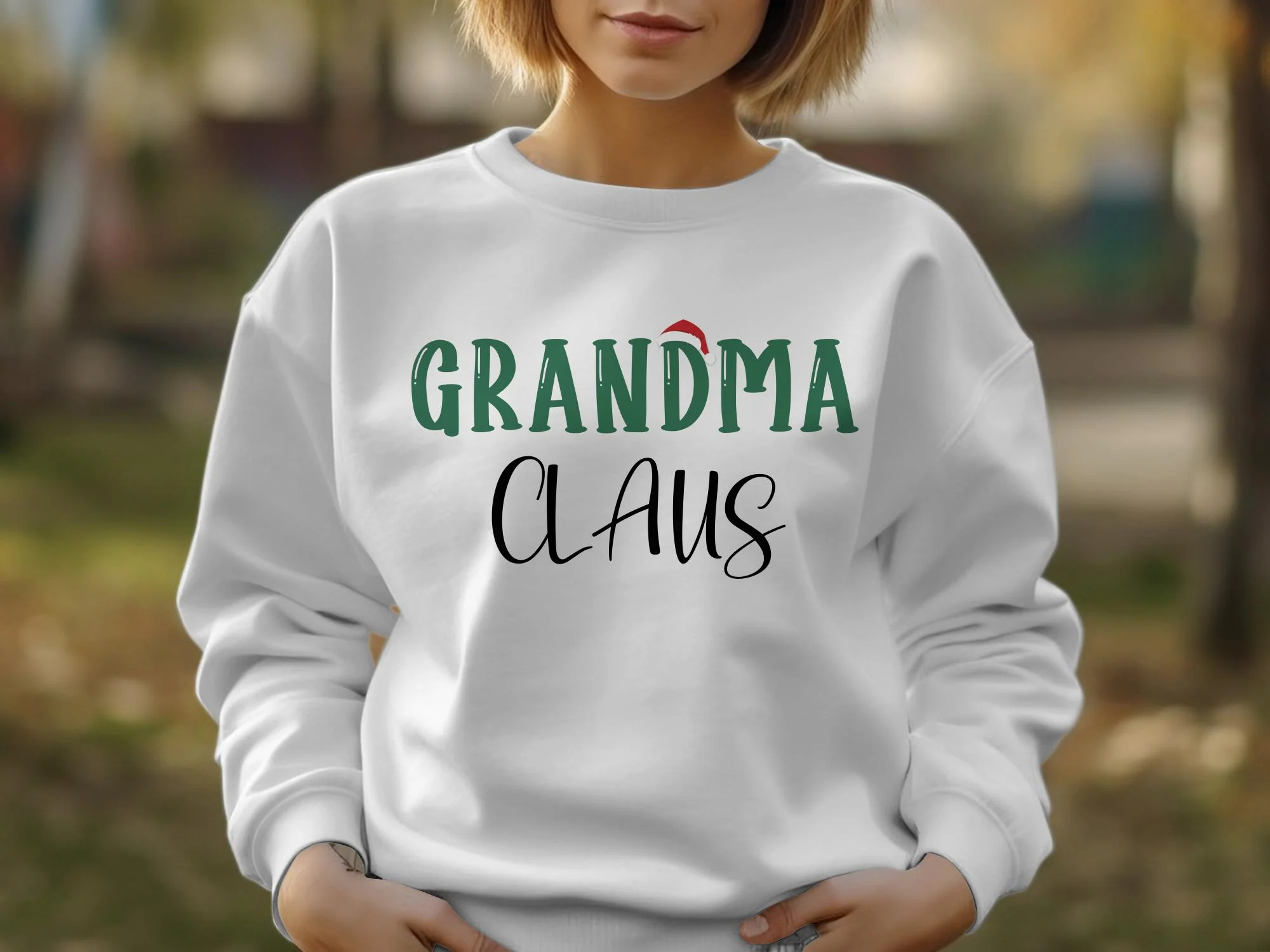 Grandma Claus Sweatshirt, Christmas Grandma Claus Comfort Colors Shirt