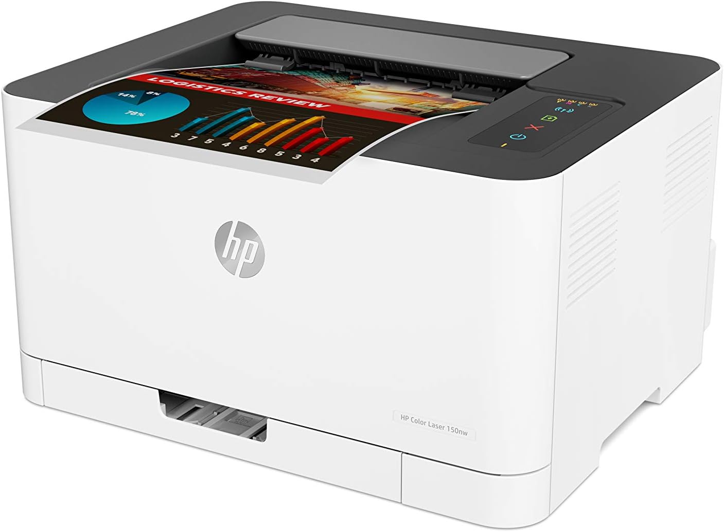 HP Color Laser 150nw Farb-Laserdrucker (Drucker, USB, LAN, WLAN),weiß-grau