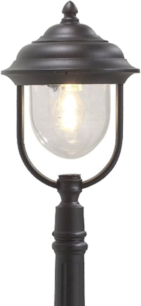 KONSTSMIDE 2-er Set schwarze Wegeleuchte PARMA aus Aluminium, E27, IP43, H.: 118 cm; 7225-750