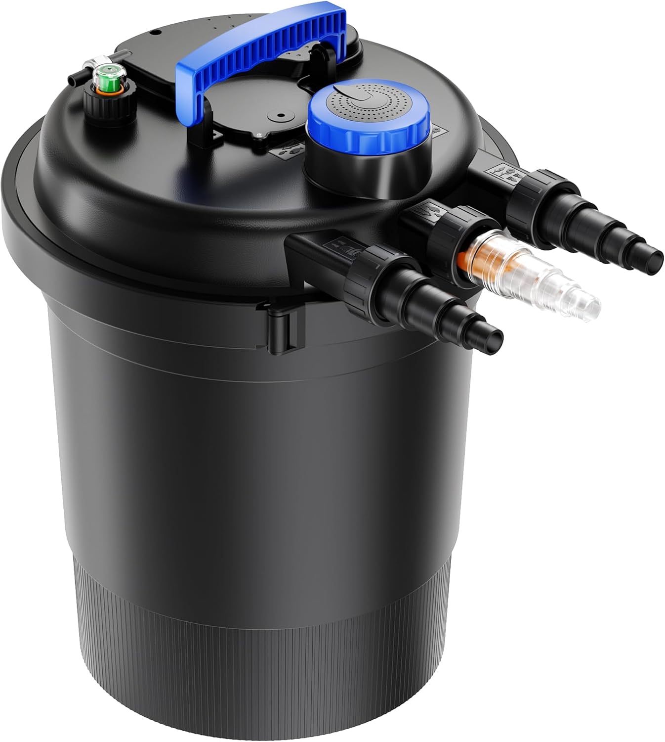 Wiltec CPF-250 Druckteichfilter 10.000 l/h / 11 W UVC Einheit, Teichdruckfilter für Teiche bis 10.000 Liter, Teichklärer, Filteranlage
