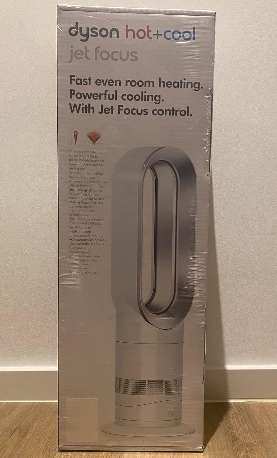 Hot + Cool AM09 Klimagerät mit Jet Focus Technologie inkl. Fernbedienung/Energieeffizienter Heizlüfter & Ventilator mit Sleep-Timer Funktion