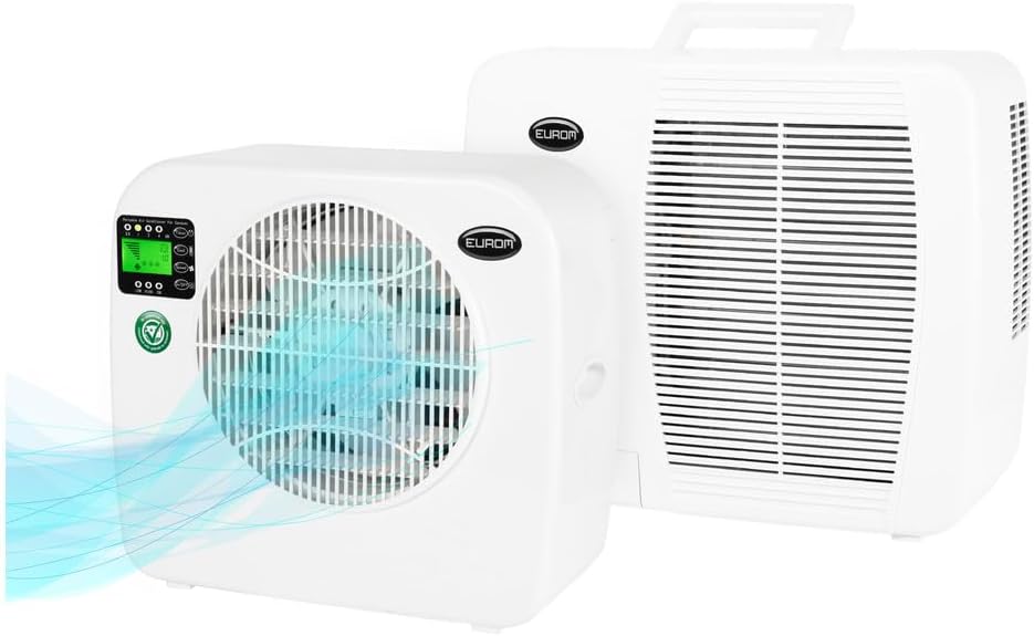 EUROM Split-airconditioning AC2401 voor caravan, camper, camping, boot, bus, camper, caravan, stacaravan | Mobiele airconditioning met 2400 BTU | Verbeterd model ten opzichte van de legendarische AC2400-airconditioning