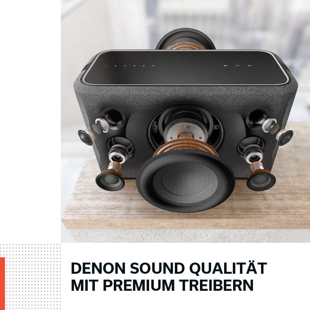 Denon Home 350 Multiroom-Lautsprecher, HiFi Lautsprecher mit HEOS Built-in, Alexa integriert, WLAN, Bluetooth, USB, AirPlay 2, Hi-Res Audio, schwarz