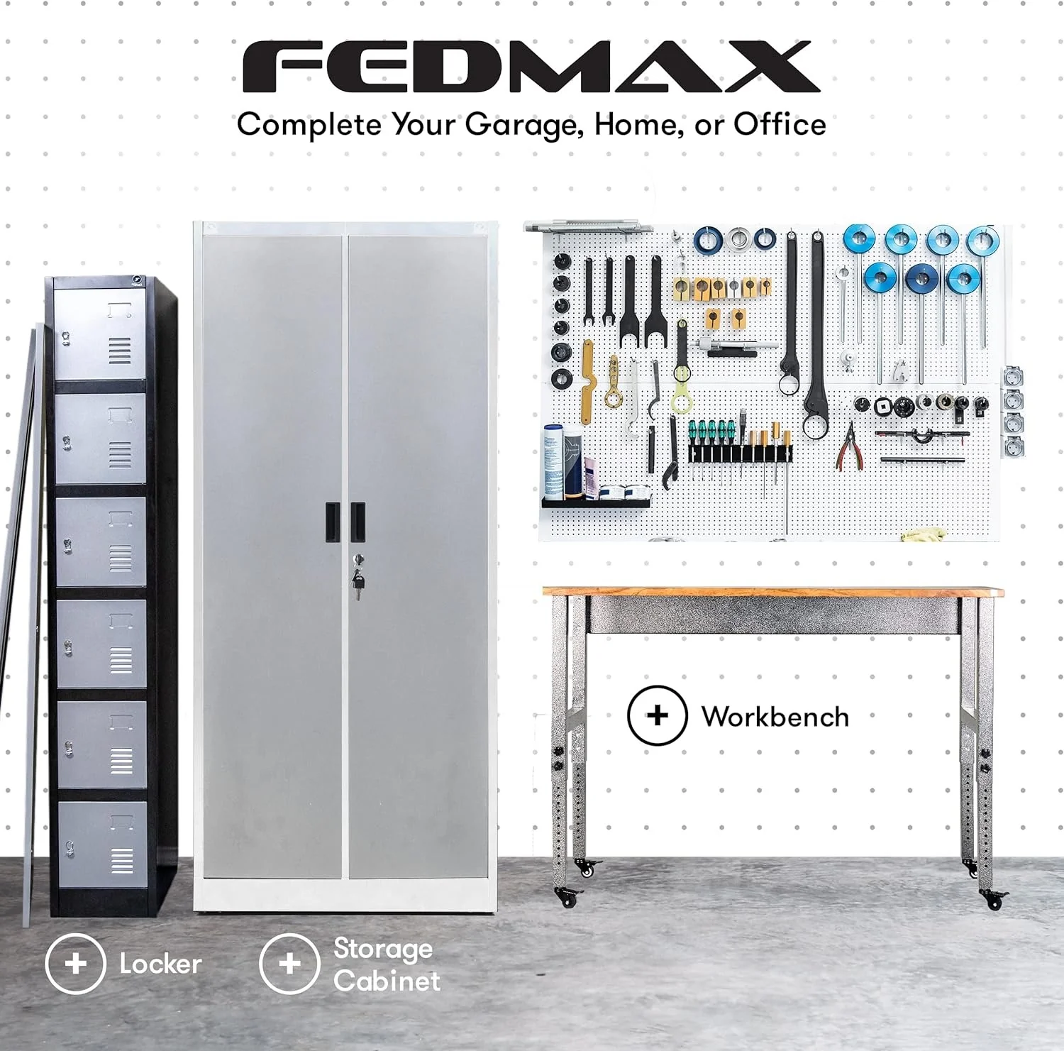 Heavy Duty Metal Garage Locker - 71 