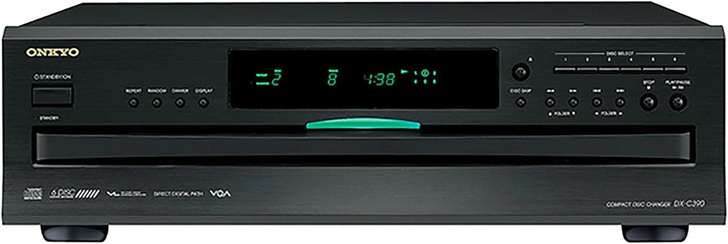 Onkyo DXC390 6 Disc CD Changer,Black