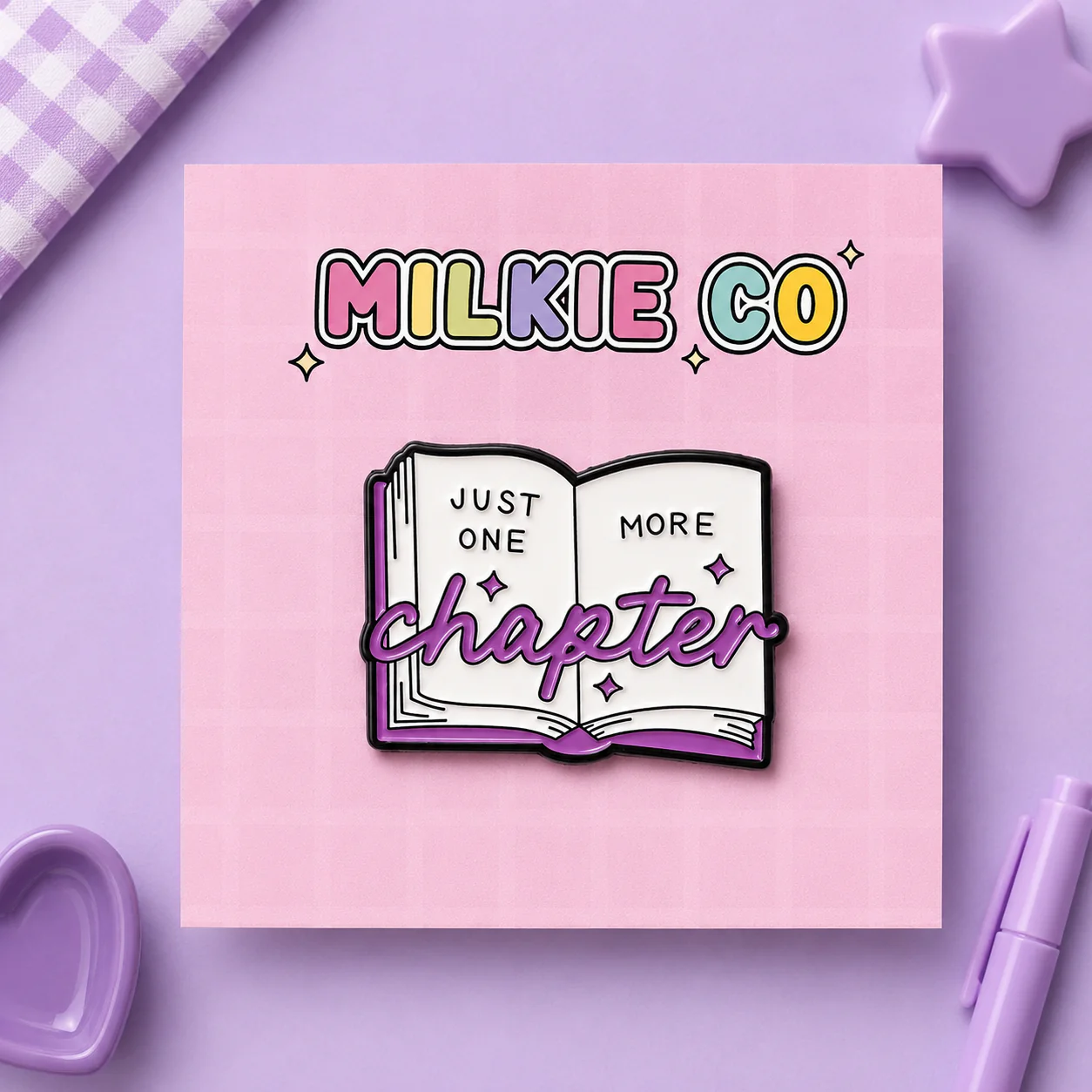 'Just one more Chapter' Enamel Pin