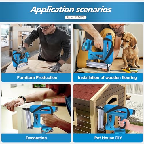 Pistola per unghie senza fili per batteria agli ioni di litio Makita da 18 V, alimentata a batteria, calibro 18, pistola elettrica 2 in 1, doppia protezione, chiodatrice senza fili per miglioramento : Amazon.it: Fai da te