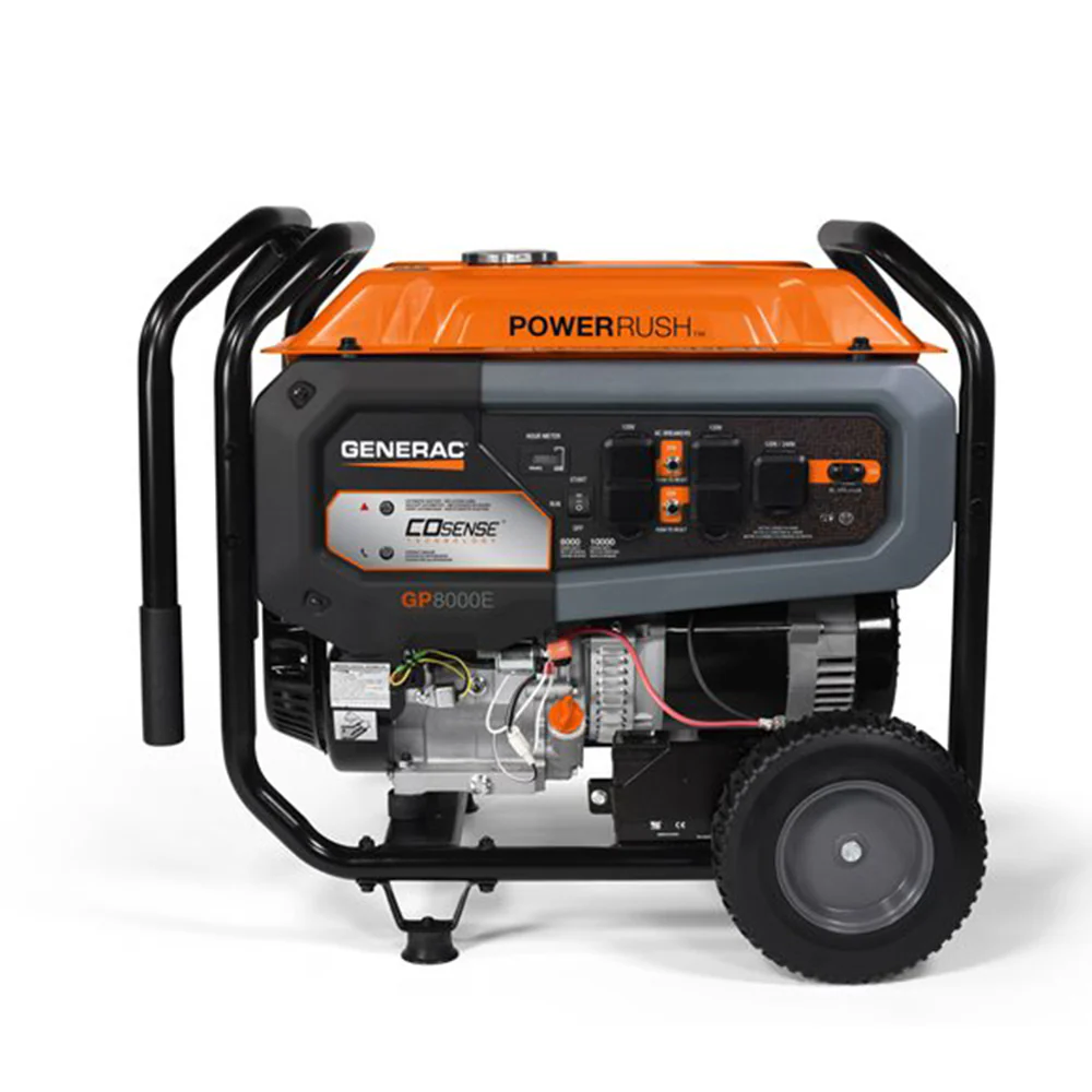 2025 Generac 7676 8000W 120/240V GP8000E Benzine Generator