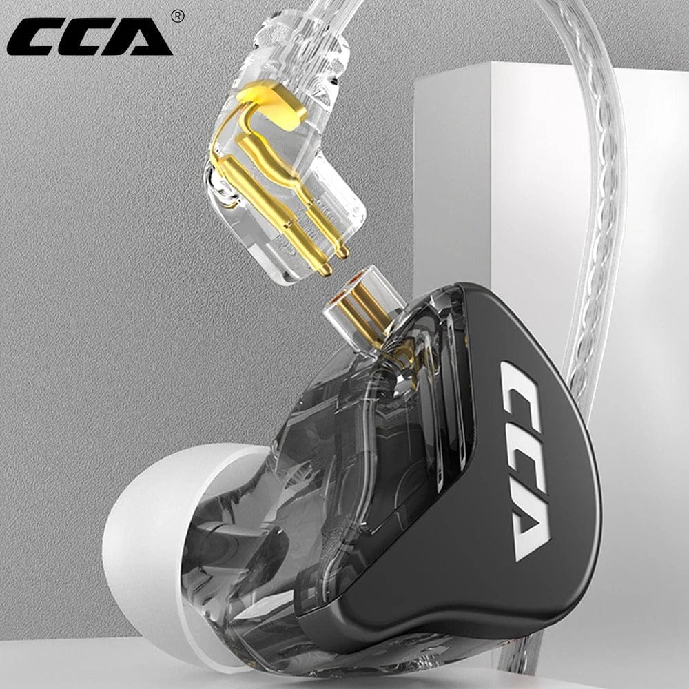 CCA CRA In-Ear Monitor Headphones Wired IEM Earphones with Ultra-Thin Diaphragm & Deep Bass Sound