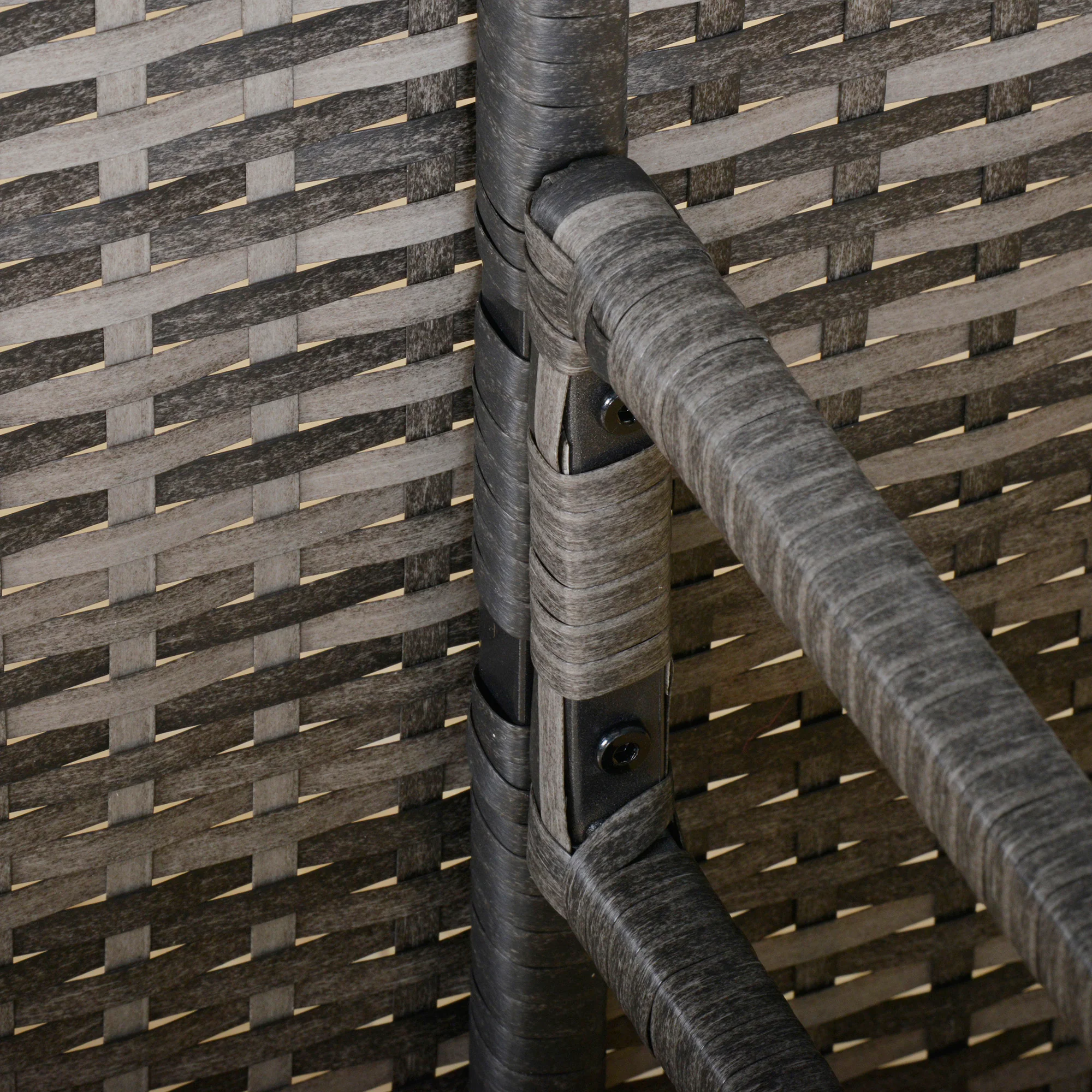 Outsunny 6-delig poly rotan 110,5 cm x 62 cm x 82 cm