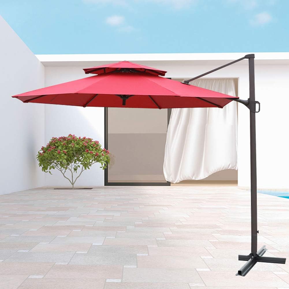 Garten Parasols Garten Regenschirm Parasol, 10 Fuß/mit Kurbel/Aufzug, Marktterrella/Außenterrasse Outdoor -Parasole im Freien