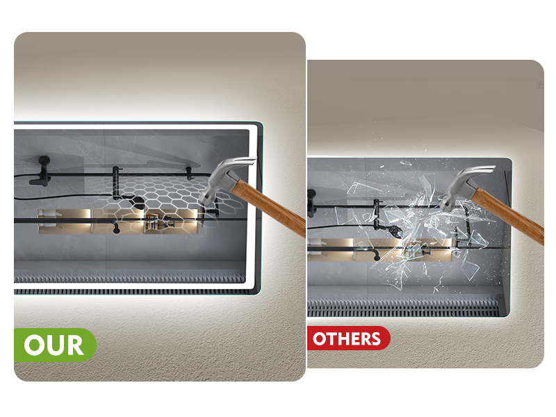 S'bagno espejo baño con luz; espejo baño led; espejos de baño con led; espejo de baño con luz