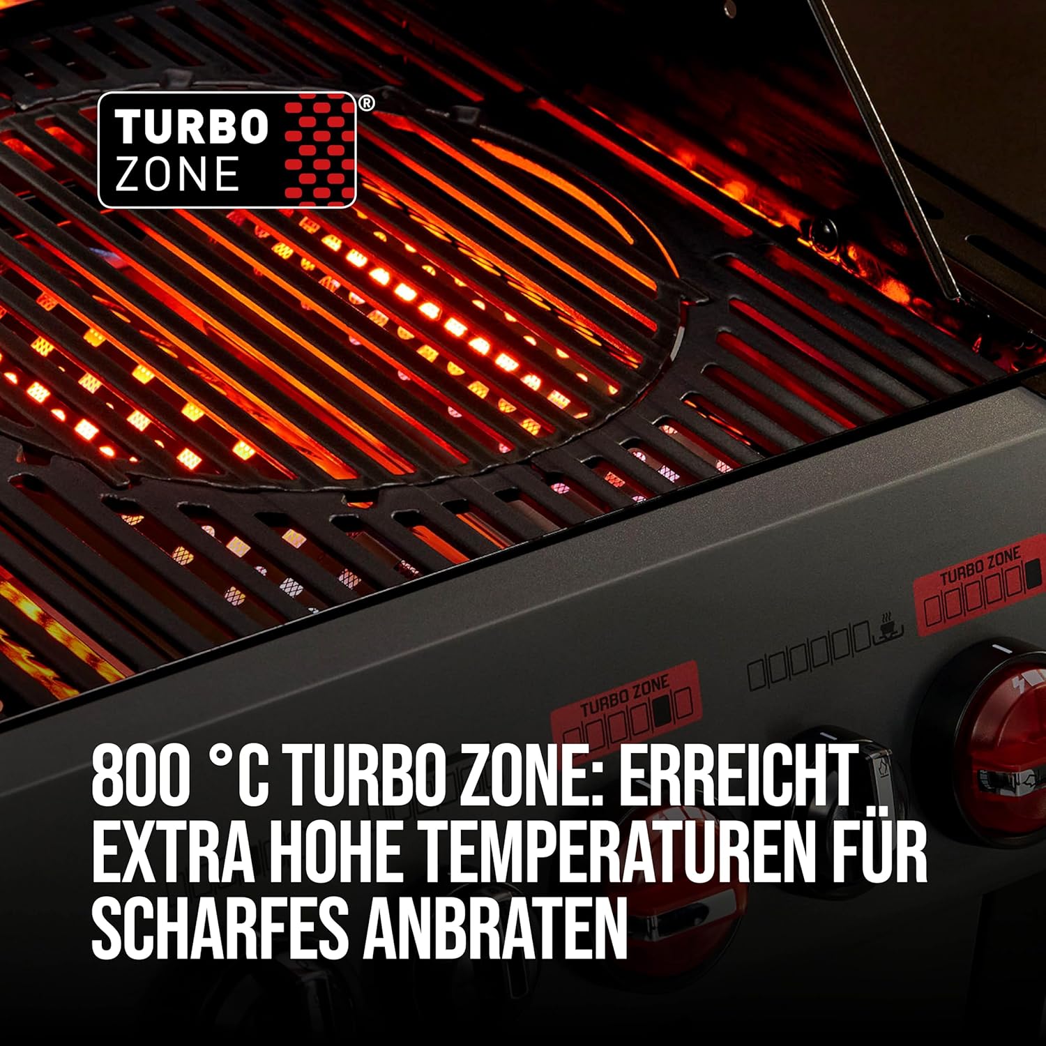 Enders Gasgrill Hyde 6 SIKR Turbo, 6-Brenner aus Edelstahl für kraftvolles direktes und indirektes Grillen, 800 °C TURBO ZONE, SWITCH GRID, Infarot-Backburner und Seitenkocher #8044