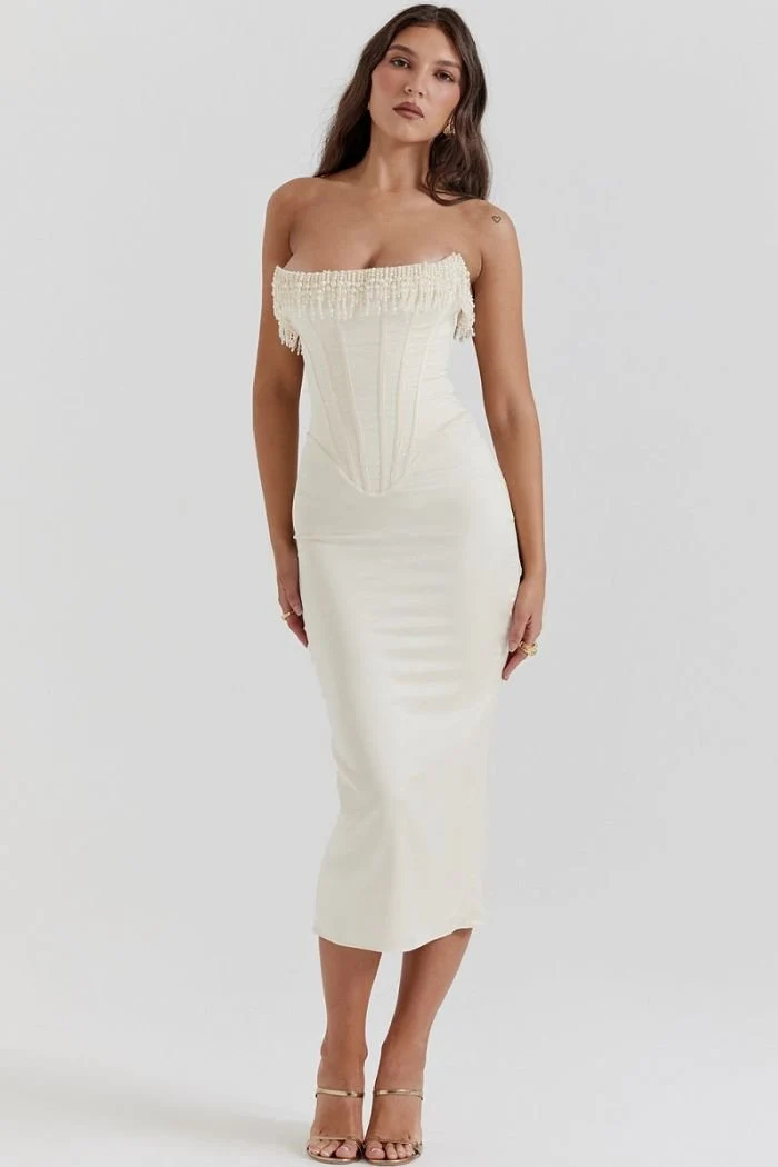 Elegantes tr?gerloses Kleid
