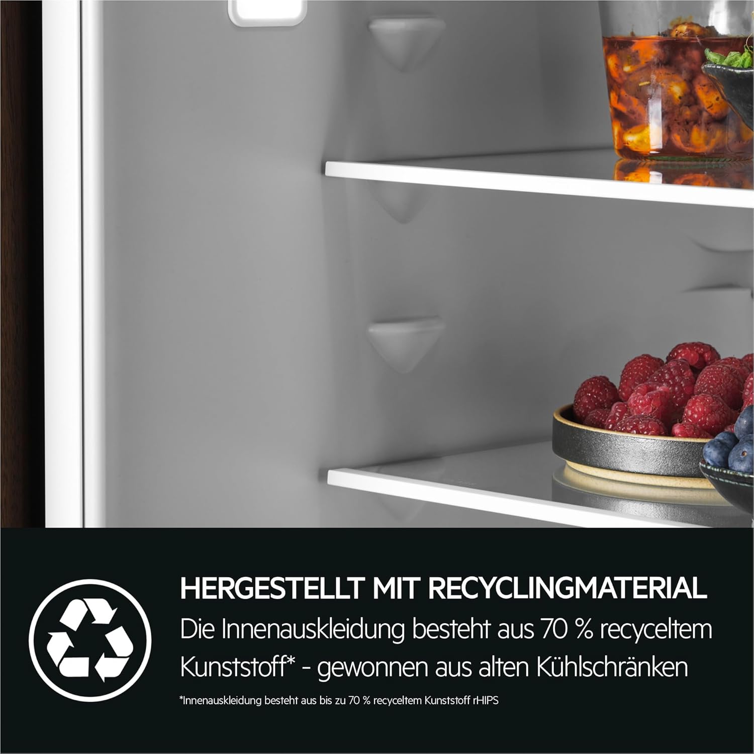 AEG Einbau-Kühl-Gefrier-Kombination 178cm, von Stiftung Warentest mit Gut (2,0) Bewertet, Serie 8000: 360°Cooling Optimale Luftfeuchtigkeit, Kühl- (182L) und Gefrierraum (62L), NoFrost, TSC8M181BC