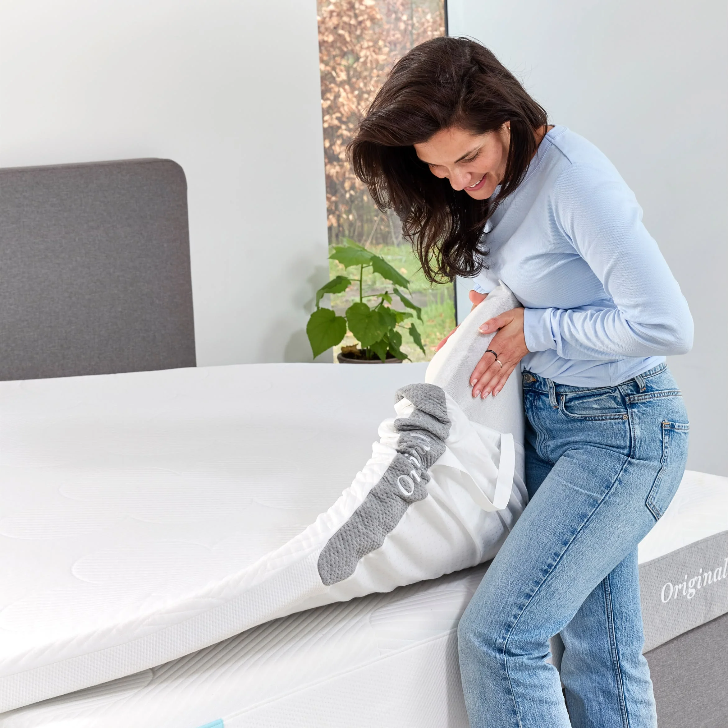 Cloudpillo Topper Original �C Comfortabele Traagschuim Matrastopper �C Drukverlagend & Ademend