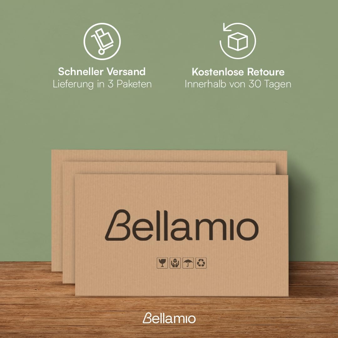 Bellamio Aland Dachschräge Regal in weiß – Dachschrägenschrank mit 4 Türen & 6 Fächern – Bücherregal/Kleiderschrank – platzsparender Stauraum für schräge Wände – Nischenschrank 100x179x52 (HxBxT)