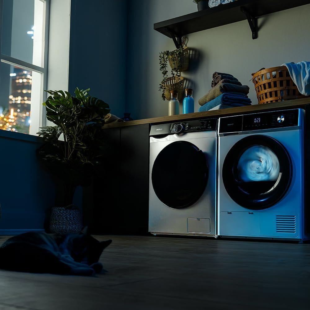 Cecotec Wäschetrockner 9Kg Bolero Dresscode Dry 9330. Entspricht Energieeffizienzklasse A++, 15 Programme und Funktionen wie automatisches Trocknen, einfaches Bügeln, Stop&Go, Delay Start