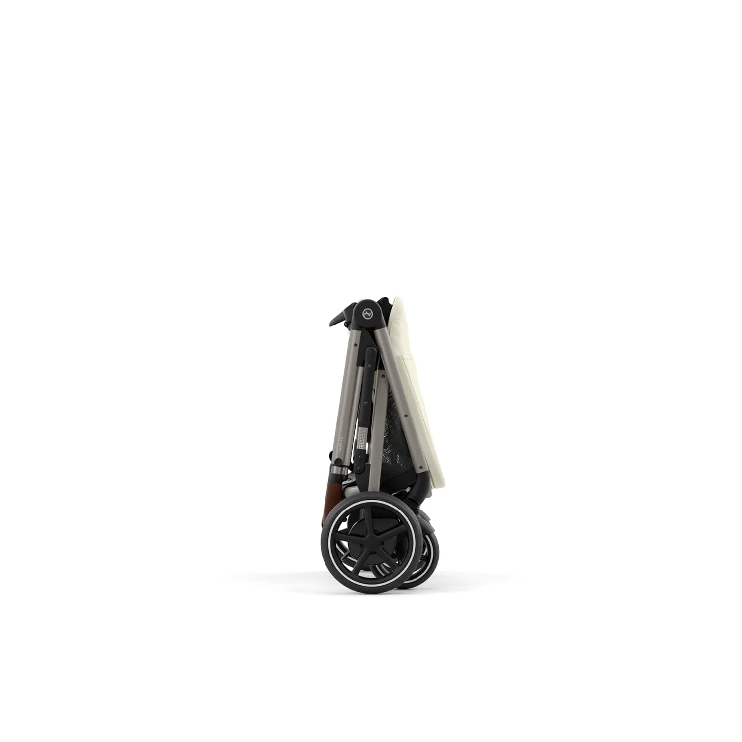CYBEX Gold Kinderwagen e-GAZELLE S, Ab Geburt bis ca. 4 Jahre, Max. 22 kg (Single-Modus) / 2x 22 kg (Duo-Modus), All-in-1-System mit E-Antrieb und 20+ Konfigurationen, Moon Black