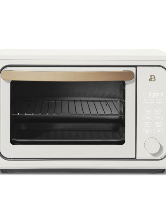 2025 Mooie 6-Sneetjes Touchscreen Heteluchtfriteuse-Toosteroven, Witte Glazuur van Drew Barrymore