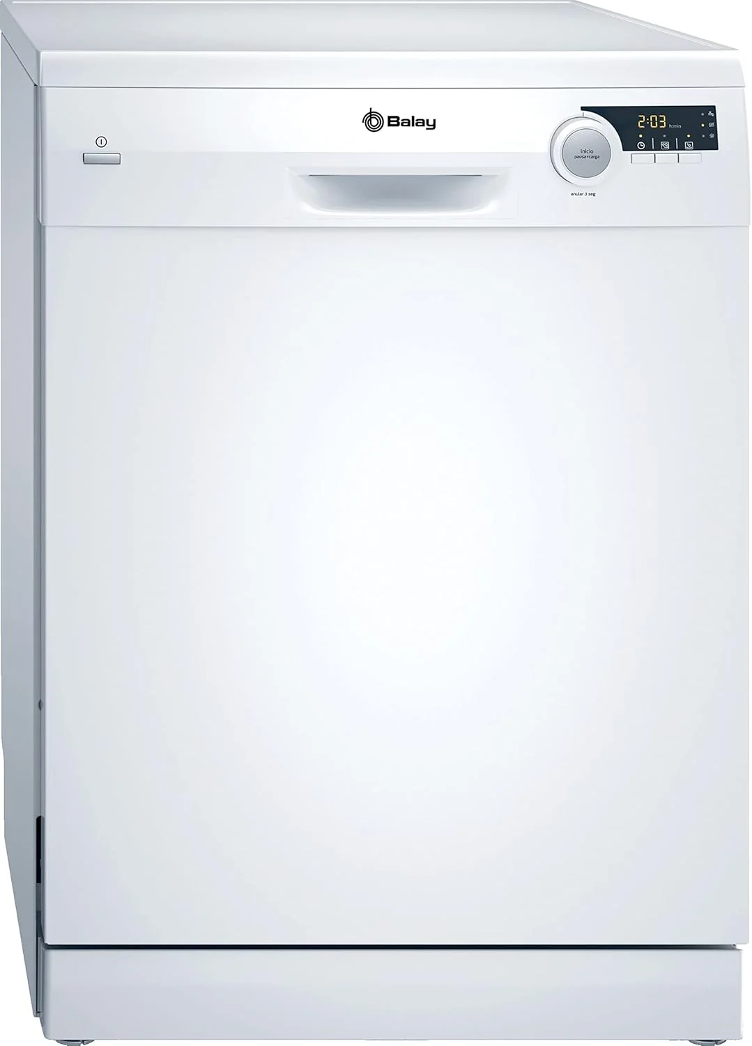 Balay - Lavavajillas de libre instalación, 60 cm, 12 servicios, Auto Diario, Pausa+Carga, ExtraSilencio, Blanco, 3VS506BP